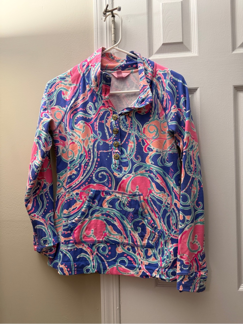 Lilly Pulitzer Jellies Be Jamming Captain popover EUC SMALL